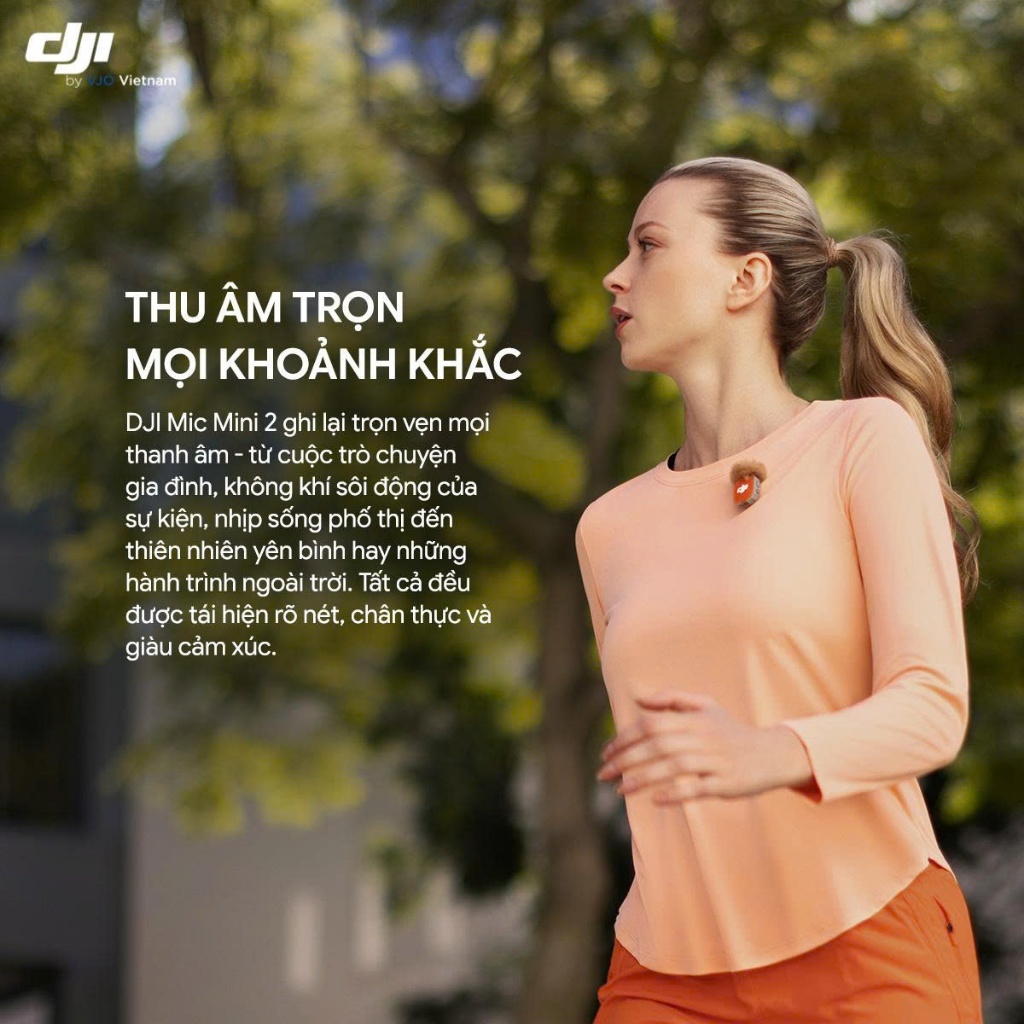 [NSHOP] DJI Mic Mini2 Combo Thu Âm Không Dây,Micro Cài Áo Nhỏ Gọn,Khử Ồn 2 Cấp Độ, Màu Sắc Trẻ Trung