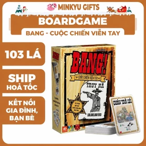 BoardGame Bài Bang! Cơ Bản Việt Hoá 103 Lá Hộp Giấy Nhỏ Gọn, Tiện Lợi Giải Trí Cho Hội Nhóm