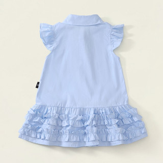 Váy Cho Bé Gái, Váy SơMi Tay Cánh Tiên Tiểu Thư Mặc Hàng Ngày Đi Chơi Chất Liệu Cotton