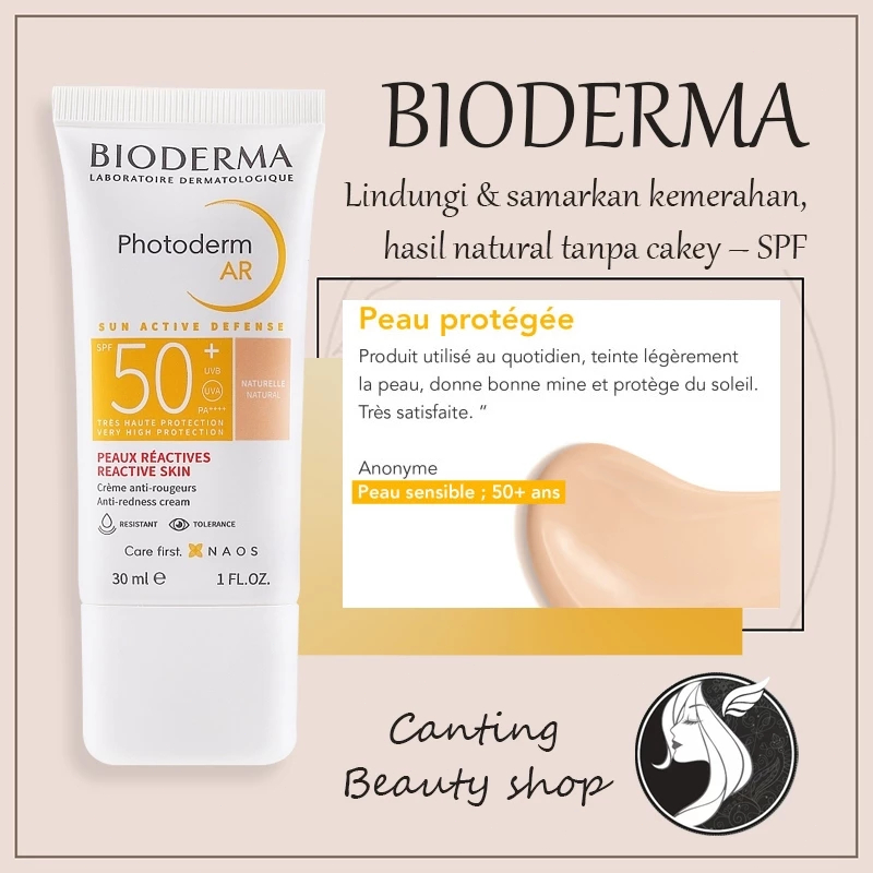Kem che khuyết điểm chống đỏ da Bioderma Photoderm AR Spf 50+ Tinted Sun Cream 30ml