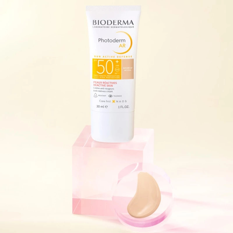 Kem che khuyết điểm chống đỏ da Bioderma Photoderm AR Spf 50+ Tinted Sun Cream 30ml