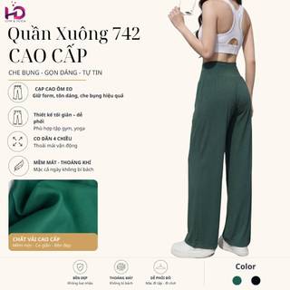 Quần CP nữ, model: DSP687.1.742 Tuấn HD, Cạp Cao Chất Thun Poly Co Giãn