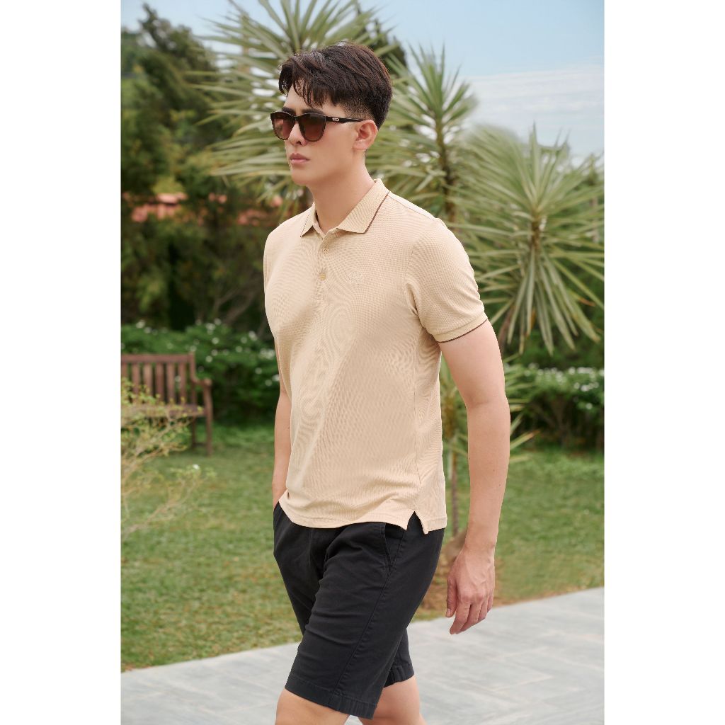 Áo Polo Nam Cao Cấp Ninomaxx Hoạ Tiết Thêu Form Travel Fit AEROSOFT Thoáng Mát Co Giãn Tốt 2510016