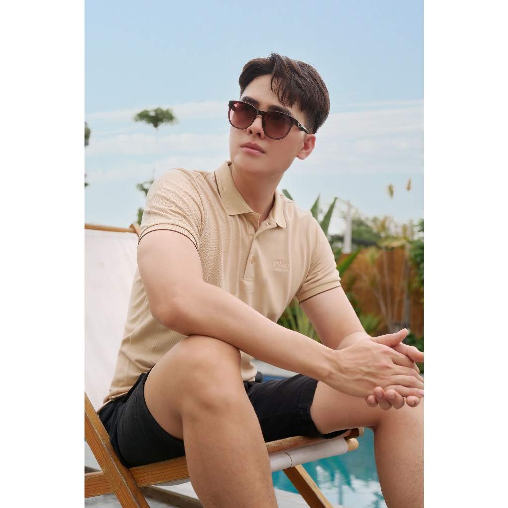 Áo Polo Nam Cao Cấp Ninomaxx Hoạ Tiết Thêu Form Travel Fit AEROSOFT Thoáng Mát Co Giãn Tốt 2510016