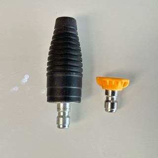 Combo 2 béc khớp nối nhanh dành cho dụng cụ rửa xe - combo 1 béc xoáy và 1 béc 15 độ