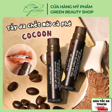 Son tẩy tế bào chết môi Cocoon cà phê Dak Lak Coffee Lip Scrub