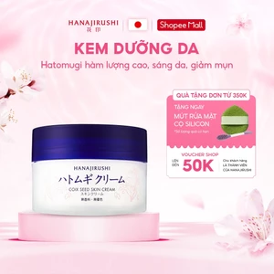 Kem Dưỡng Da căng bóng, dưỡng trắng da HANAJIRUSHI COIX SEED SKIN CREAM 100g