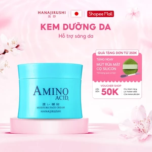 Kem Dưỡng Da nuôi dưỡng, phục hồi, làm đều màu da HANAJIRUSHI MOISTURE FACE CREAM 80g