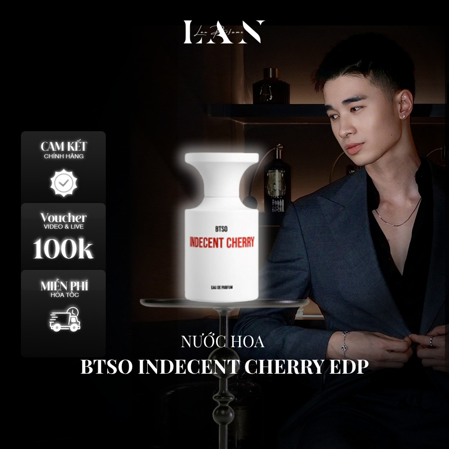 [LAN] Nước Hoa Unisex BTSO Indecent Cherry EDP 50ml Fullbox