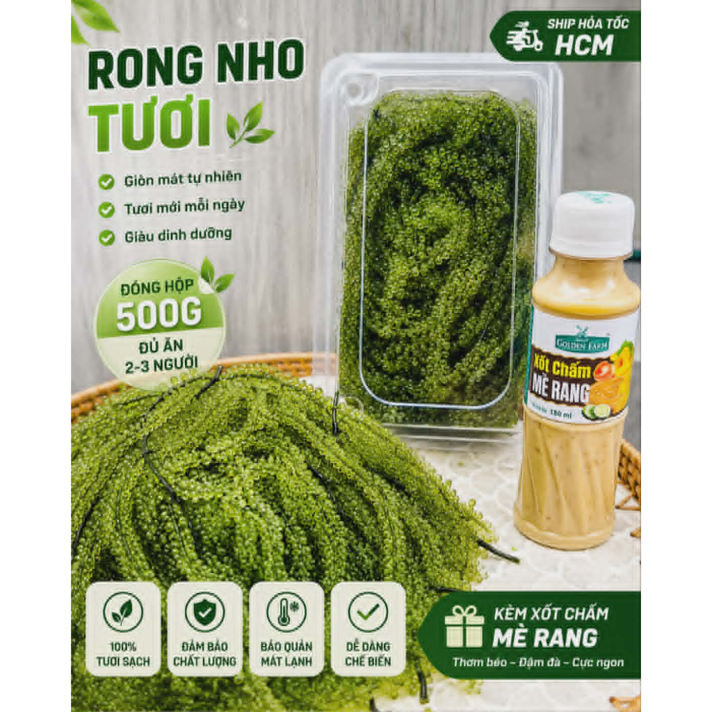 Rong nho tươi 500g Khánh Hoà - Chỉ ship hoả tốc HCM