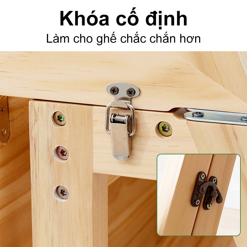 Ghế Thang 4 Tầng Gỗ Tre Cao Cấp  Ghế Đa Năng2Trong1 Chống Trượt Góc Bo Tròn Chốt An Toàn Ship Nhanh