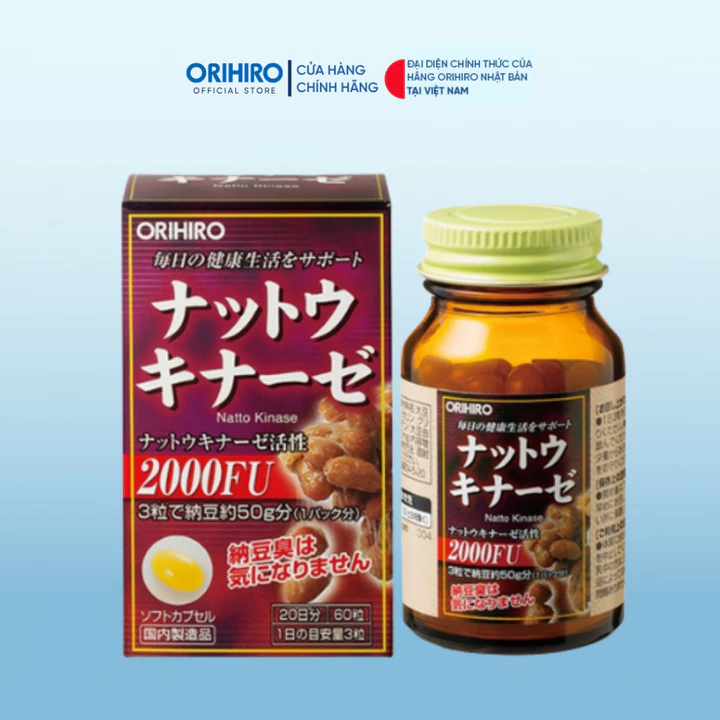 Viên uống Natto Orihiro 2000 Fu 60 viên
