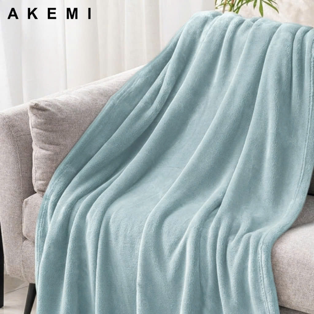 AKEMI Chăn Nỉ Cao Cấp Dày Dặn Siêu Ấm Colourlush Flannel Blanket 150x200cm 100% Polyester Mịn Màng Chống Nhăn