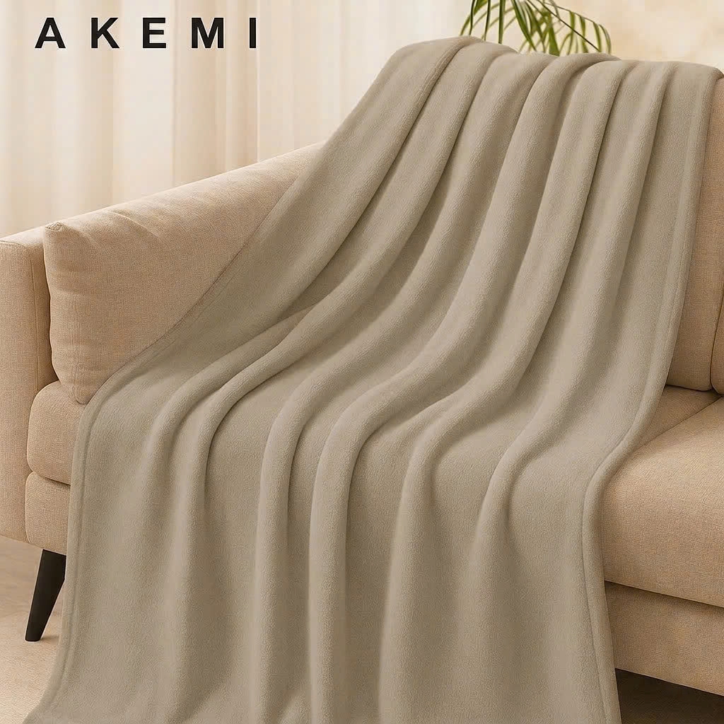 AKEMI Chăn Nỉ Cao Cấp Dày Dặn Siêu Ấm Colourlush Flannel Blanket 150x200cm 100% Polyester Mịn Màng Chống Nhăn