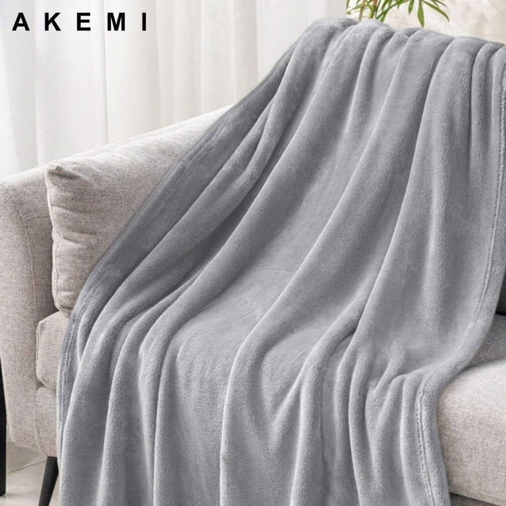 AKEMI Chăn Nỉ Cao Cấp Dày Dặn Siêu Ấm Colourlush Flannel Blanket 150x200cm 100% Polyester Mịn Màng Chống Nhăn