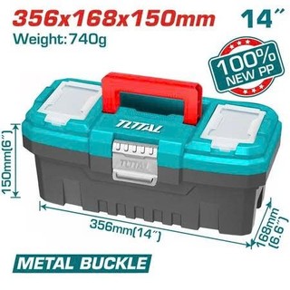Hộp Nhựa Đựng Dụng Cụ Total Chính Hãng – Hộp Đồ Nghề Cứng, Khóa Chắc DNTT