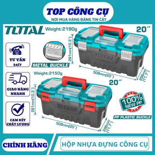 Hộp Nhựa Đựng Dụng Cụ Total Chính Hãng – Hộp Đồ Nghề Cứng, Khóa Chắc DNTT