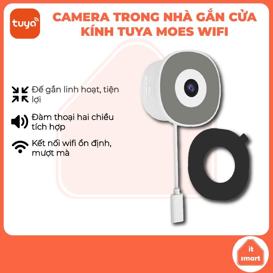 Camera Tuya MOES W40 gắn cửa kính