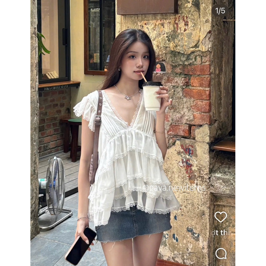 𝑺𝒔𝒖.𝑺𝒕𝒖𝒅𝒊𝒐 ÁO BÈO TẦNG CÁNH TIÊN HOT HIT