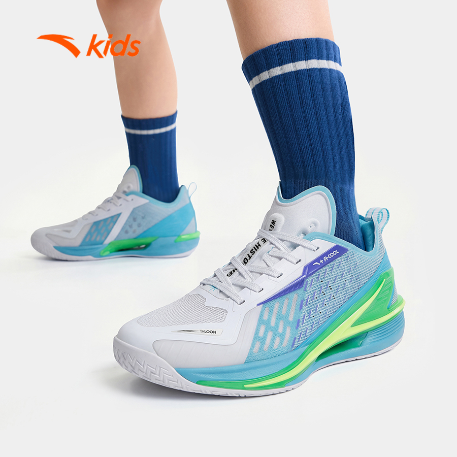 Anta Kids Giày Bóng Rổ Bé Trai Size 34-39 Wind Tunnel 3126B1111