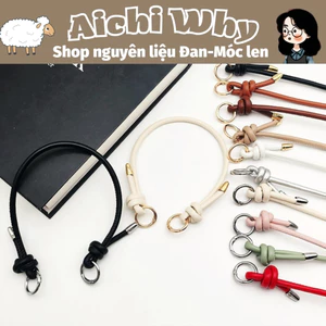 Dây đeo túi, dây túi bằng da dài 40cm phụ kiện túi xách, túi handmade