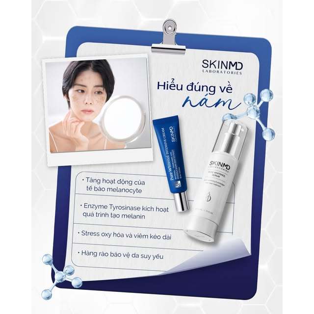 Tinh Chất Skinmd Pure Whitenol Serum 50ml SkinMD Giảm Nám Sạm Tàn Nhang, Ngừa Lão Hóa, Da Sáng Mịn