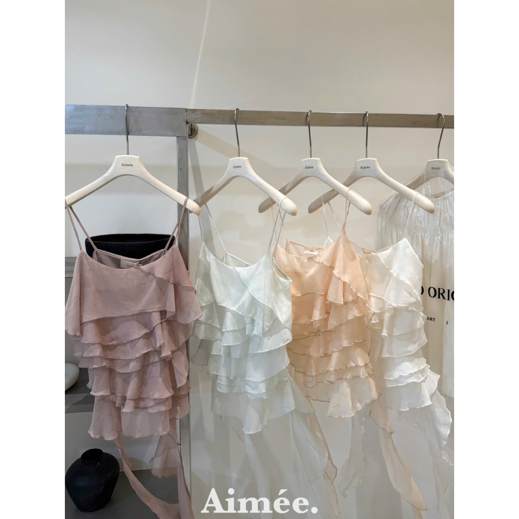 𝑺𝒔𝒖.𝑺𝒕𝒖𝒅𝒊𝒐 ÁO VOAN HAI DÂY TẦNG CHUẨN LOẠI 1 FREESZ DƯỚI 55jg