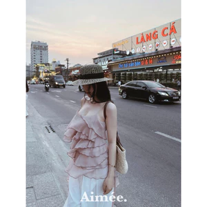 𝑺𝒔𝒖.𝑺𝒕𝒖𝒅𝒊𝒐 ÁO VOAN HAI DÂY TẦNG CHUẨN LOẠI 1 FREESZ DƯỚI 55jg