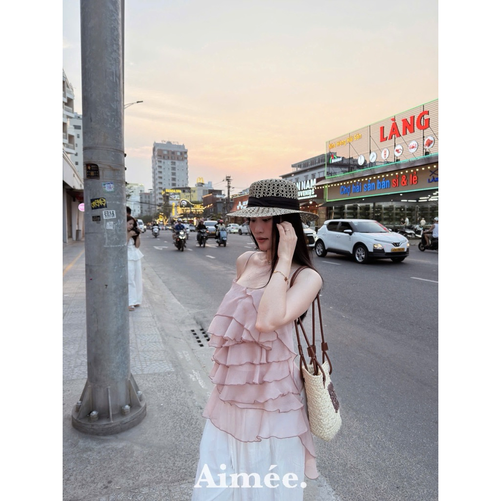 𝑺𝒔𝒖.𝑺𝒕𝒖𝒅𝒊𝒐 ÁO VOAN HAI DÂY TẦNG CHUẨN LOẠI 1 FREESZ DƯỚI 55jg