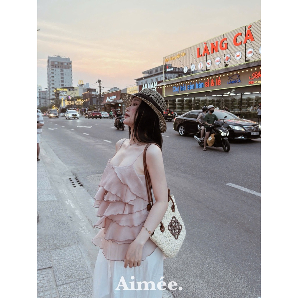 𝑺𝒔𝒖.𝑺𝒕𝒖𝒅𝒊𝒐 ÁO VOAN HAI DÂY TẦNG CHUẨN LOẠI 1 FREESZ DƯỚI 55jg
