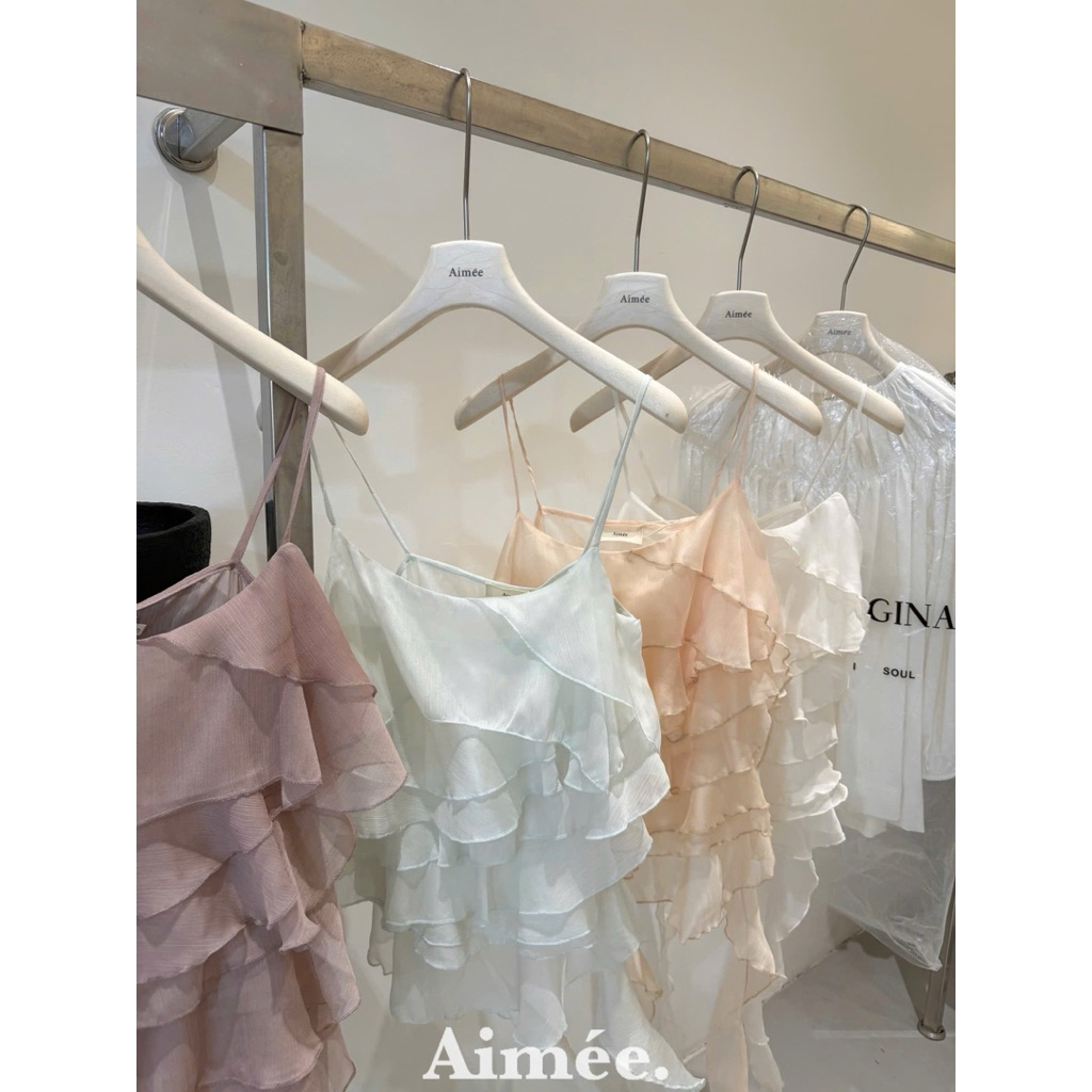 𝑺𝒔𝒖.𝑺𝒕𝒖𝒅𝒊𝒐 ÁO VOAN HAI DÂY TẦNG CHUẨN LOẠI 1 FREESZ DƯỚI 55jg