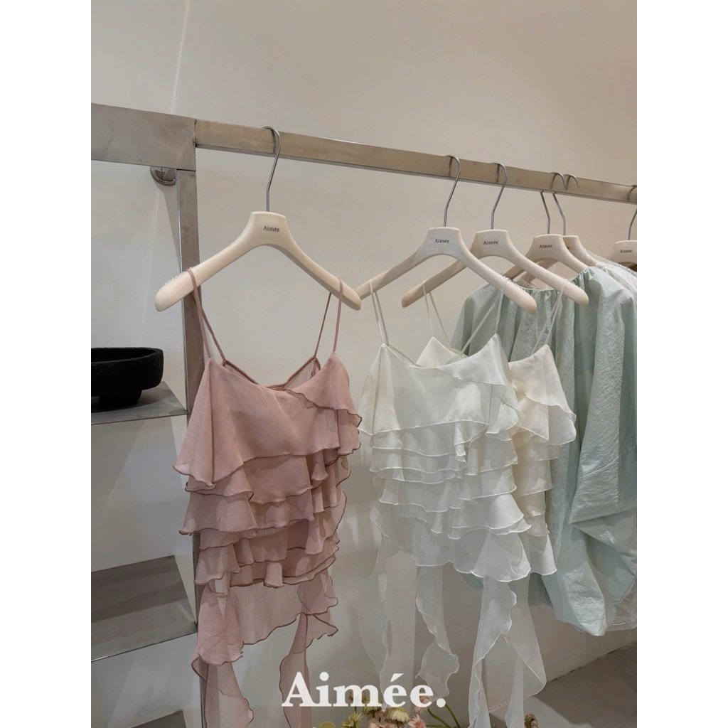𝑺𝒔𝒖.𝑺𝒕𝒖𝒅𝒊𝒐 ÁO VOAN HAI DÂY TẦNG CHUẨN LOẠI 1 FREESZ DƯỚI 55jg