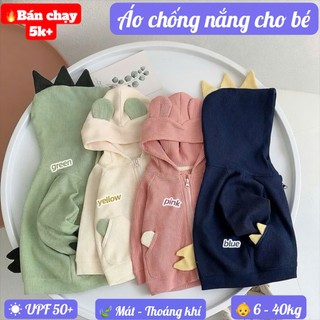 Áo chống nắng thỏ trẻ em UV50+ cotton tổ ong cho bé gái 6-40kg áo khoác mỏng mùa hè Lion1