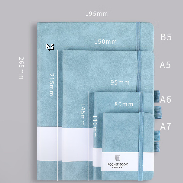 Sổ Tay Mini Bìa Da A5/A6/A7 Cao Cấp - Sổ Ghi Chép Kẻ Ngang 192 Trang 80gsm - Sổ Tay Bỏ Túi Nhỏ Gọn Chống Nước