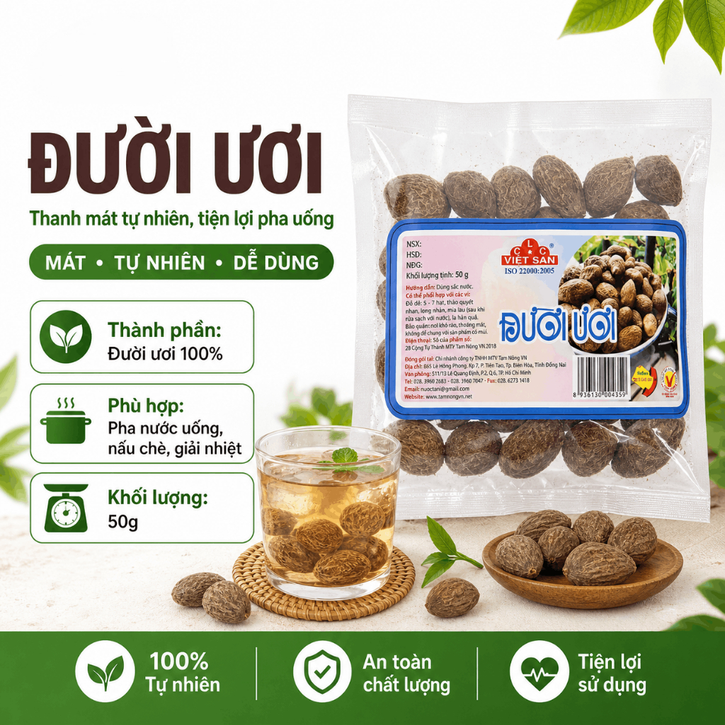 Gia Vị Thảo Mộc Việt San 100g - Điều Màu Ớt Khô Xay Thảo Quả