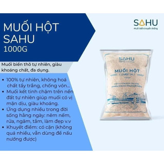 Muối hột Sahu từ muối biển thô ở ruộng muối truyền thống của Quảng Ngãi