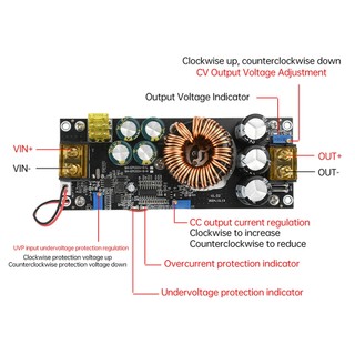 Module chuyển đổi điện áp nguồn nâng áp DC 1800W 40A DC từ 14-85V thành 14-120V ổn áp ổn dòng