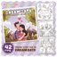 Tranh tô màu Cozy thư giãn với 42 trang nét vẽ bold line cho bé với chủ đề Dream Love COZY16