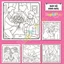Tranh tô màu Cozy thư giãn với 42 trang nét vẽ bold line cho bé với chủ đề Dream Love COZY16