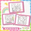 Tranh tô màu Cozy thư giãn với 42 trang nét vẽ bold line cho bé với chủ đề Dream Love COZY16