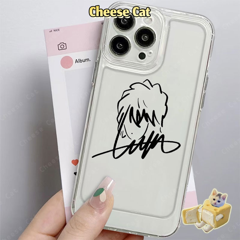Cho Haibara Ốp Điện Thoại Cặp Đôi Cho iPhone 12 11 13 14 16 17 15 Pro Max 7 8 Plus SE2 SE3 Ốp Bảo Vệ Trong Suốt