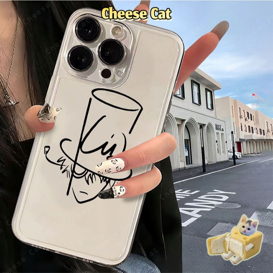 Cho Haibara Ốp Điện Thoại Cặp Đôi Cho iPhone 12 11 13 14 16 17 15 Pro Max 7 8 Plus SE2 SE3 Ốp Bảo Vệ Trong Suốt