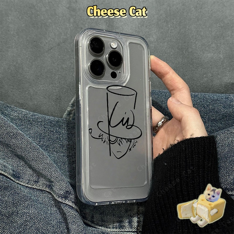 Cho Haibara Ốp Điện Thoại Cặp Đôi Cho iPhone 12 11 13 14 16 17 15 Pro Max 7 8 Plus SE2 SE3 Ốp Bảo Vệ Trong Suốt