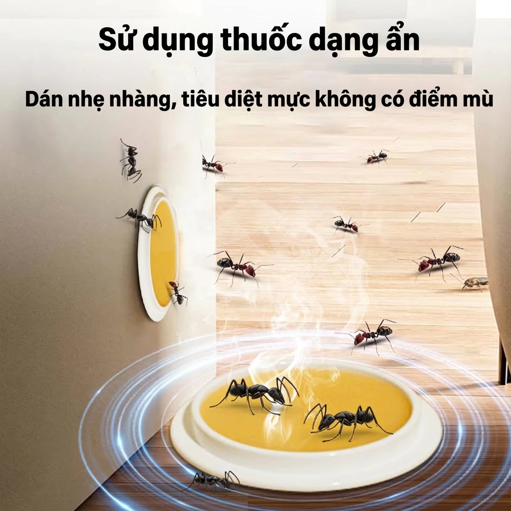 Nhập khẩu từ Nhật Bản thuốc diệt kiến 1 hộp 24 viên Hiệu quả nhanh An toàn Dùng cho gia dụng & y tế