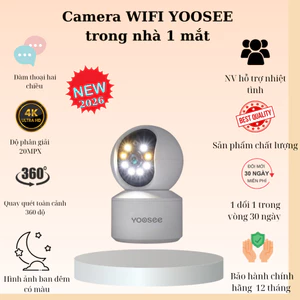 Camera WIFI YOOSEE 1 MẮT trong nhà Cảnh Báo Chống Trộm - Đàm Thoại 2 Chiều