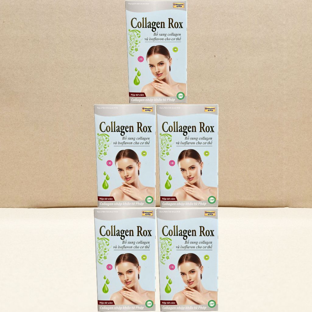 Combo 5 Hộp Collagen Rox Trắng - Rostex - Hải Dương - Vitamin Chữa Lành