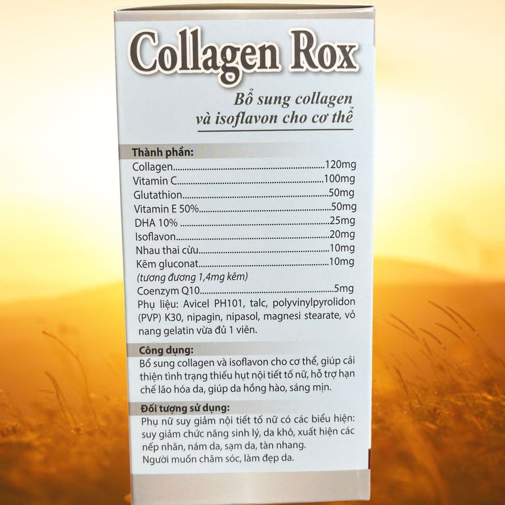 Collagen Rox Trắng - Rostex - Hải Dương - Vitamin Thanh Lọc
