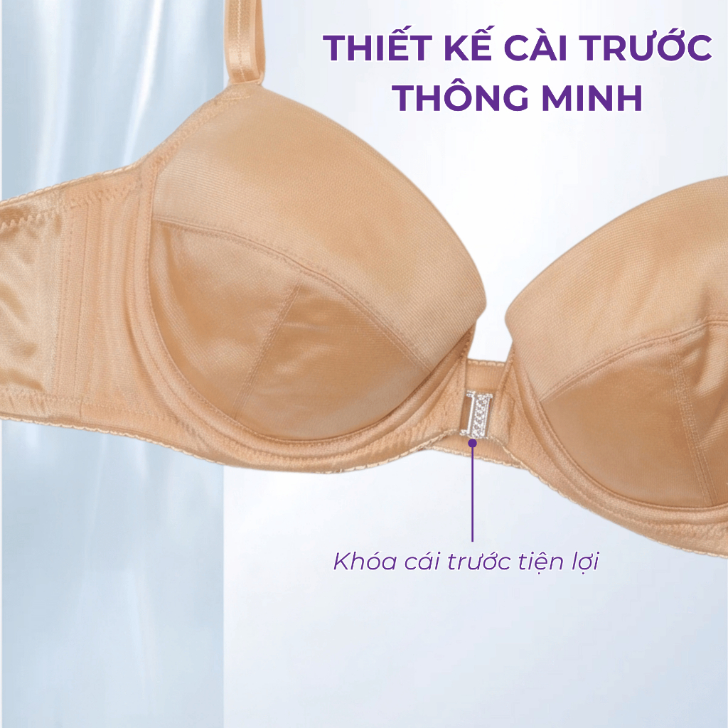 Áo Lót Nữ annie Cài Trước Có Gọng Đệm Mỏng Định Hình Tạo Khe Tự Nhiên Nhẹ Nhàng Mút Mỏng 1.5cm BRA3012