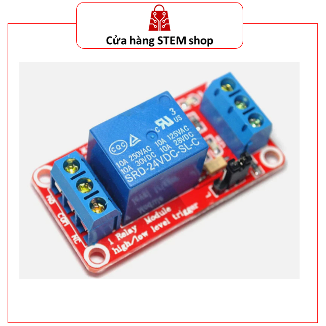 Module Relay 1 Kênh 5V 12V 24V 10A Opto Cách Ly - Rơ Le 1 Kênh Kích ...