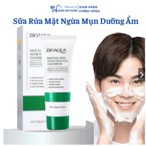 Sữa rửa mặt nam Bingju giúp làm sạch sâu kiểm soát dầu nhờn ngăn ngừa mụn đầu đen 100ml